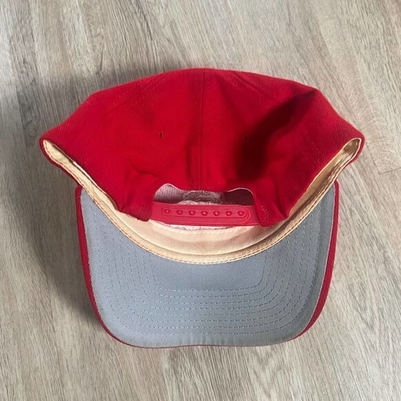 Vintage New Era Ohio State Buckeyes Snapback Hat NCAA College Football Red Cap - Picture 6 of 8